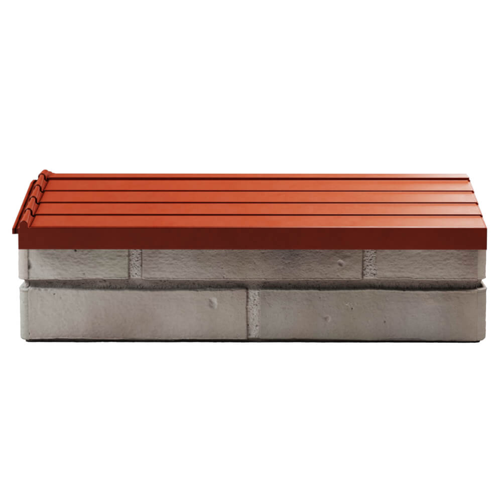 Парапет Zking Бона ХайТек Красный с посадкой на 1 кирпич (200/225/255мм) в Шахтах фото