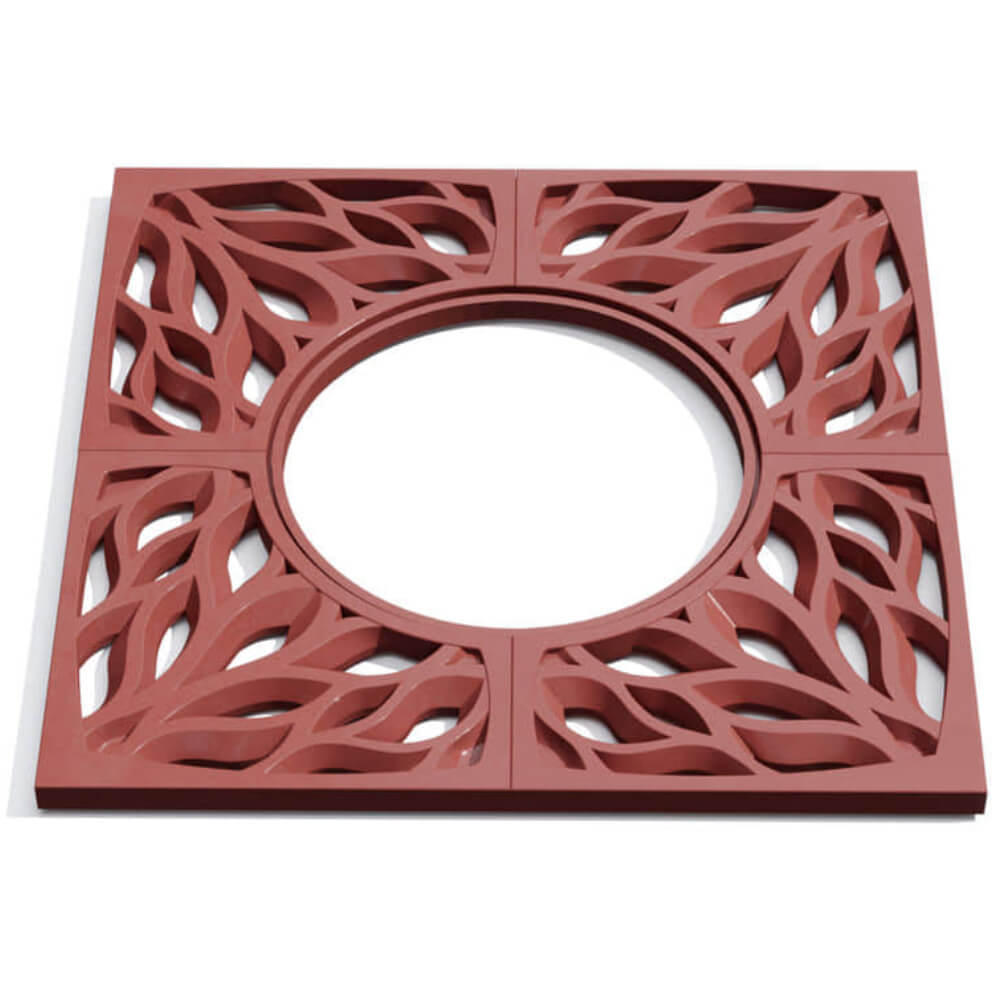 Приствольная решетка для дерева ZKING CRUST 1.2х1.2м Красная Шахты фото