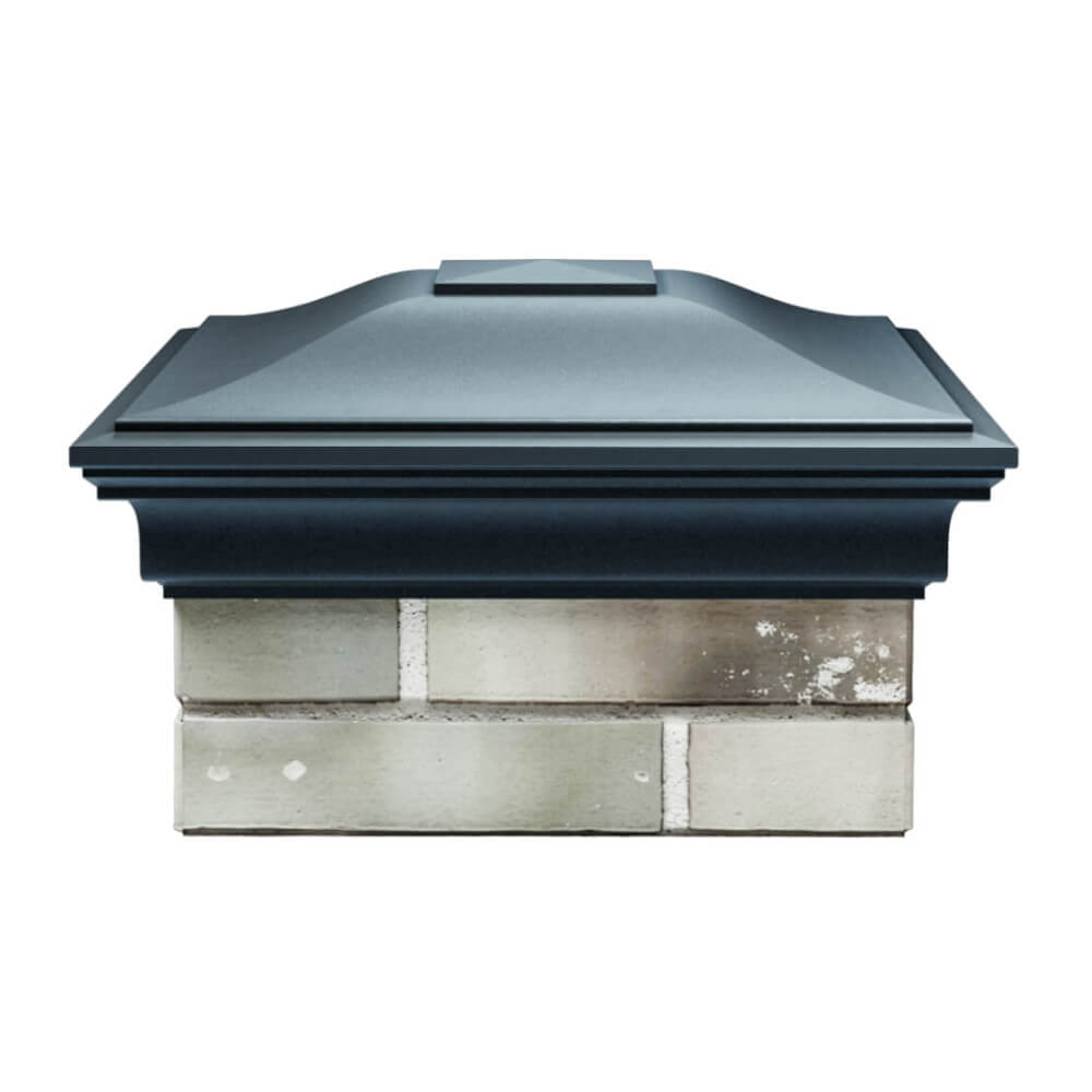 Колпак Zking Монблан Серый на столб 1.5х1.5 еврокирпича 0.7НФ (355х355мм) Шахты фото