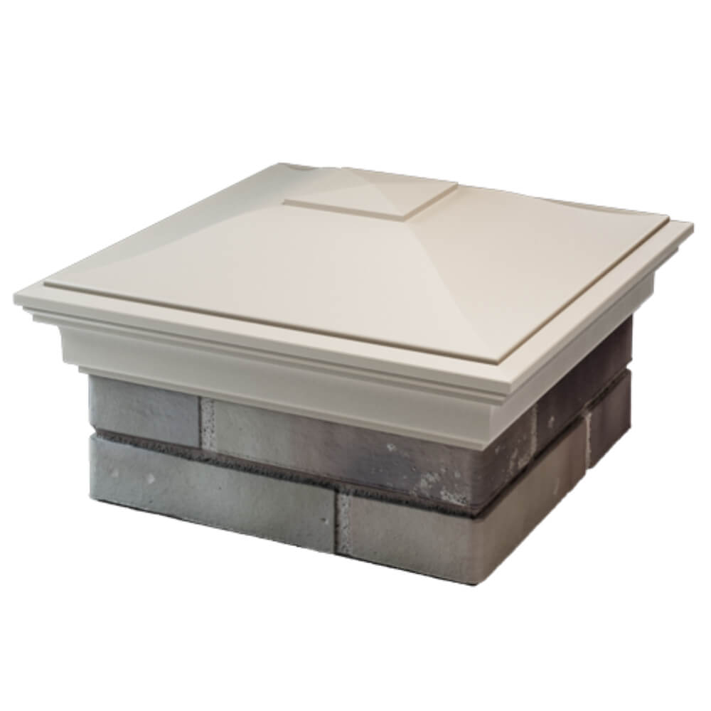 Колпак Zking Монблан Бежевый на столб 1.5х1.5 кирпича (385х385мм) в Шахтах фото