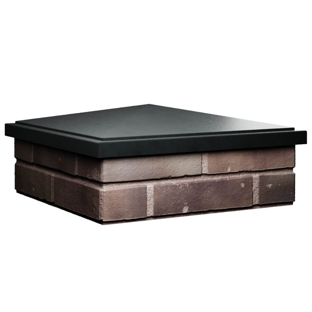 Колпак Zking БонаМоно Черный на столб 2х2 кирпича (515х515, 530х530мм) в Шахтах фото