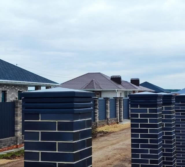 Колпак Zking Бона ХайТек Серый на столб 1.5х1.5 кирпича (385х385мм) в Шахтах фото