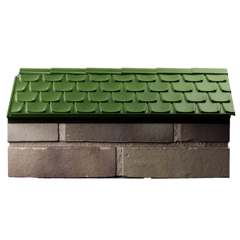 Парапет Zking Эльбрус Зеленый с посадкой на 1 кирпич (255мм) в Шахтах фото