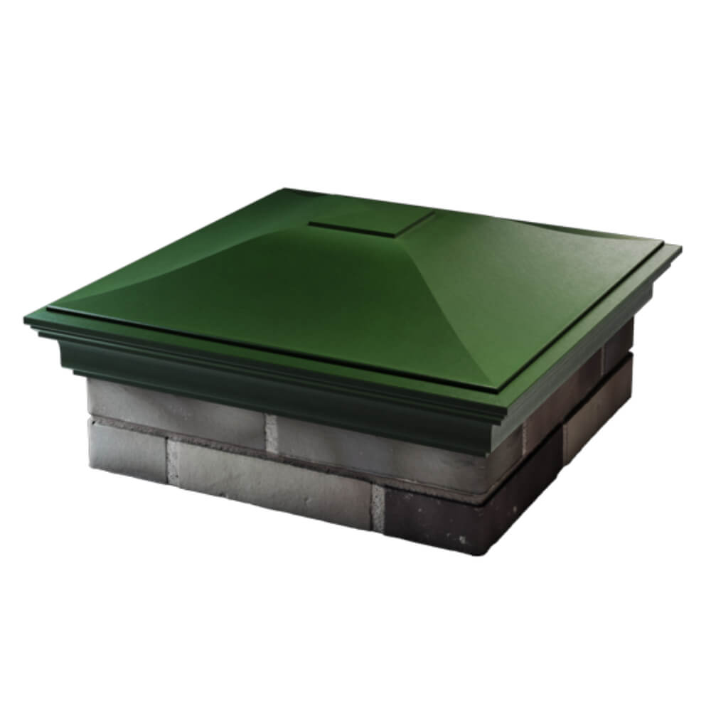 Колпак Zking Монблан Зеленый на столб 2х2 кирпича (515х515мм) в Шахтах фото