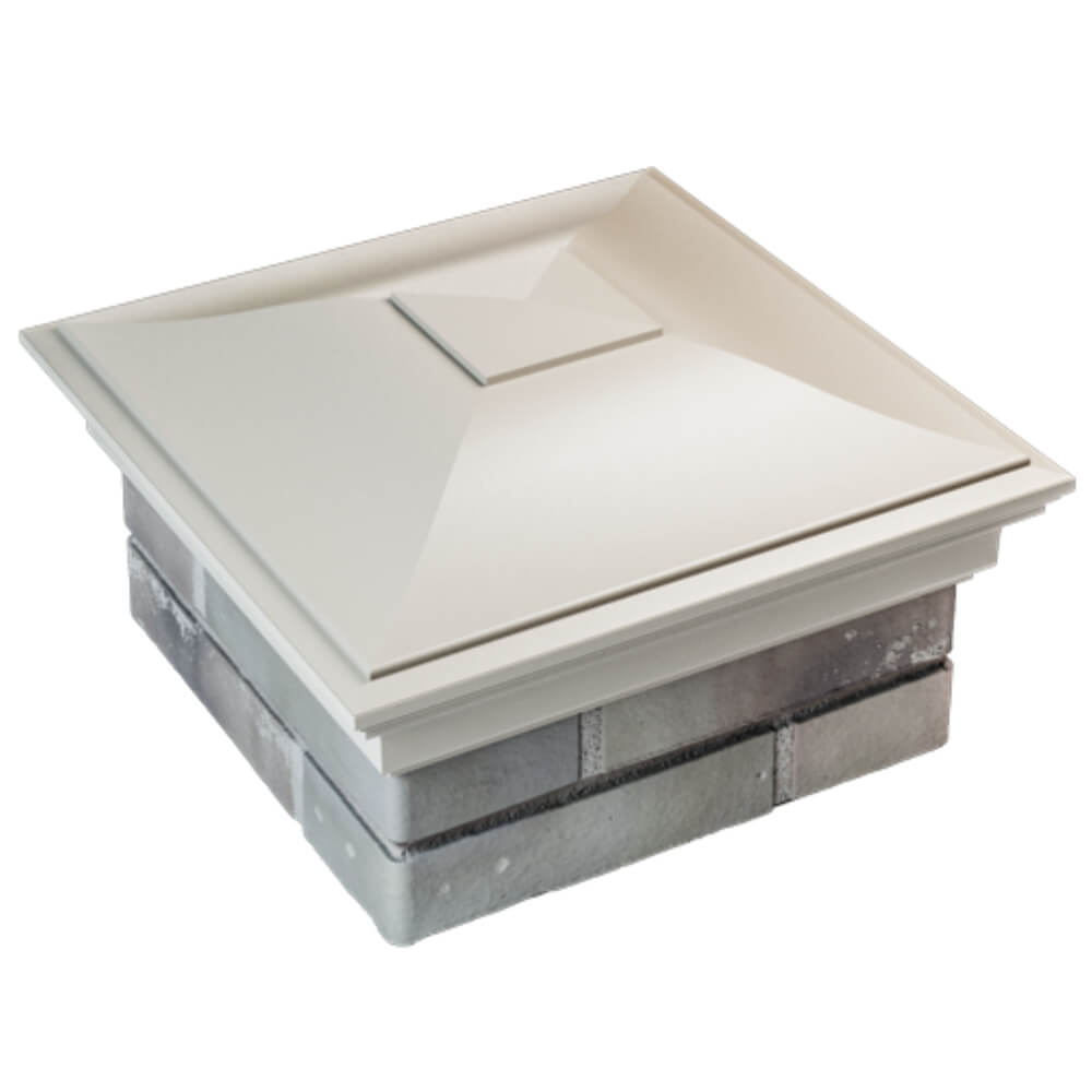 Колпак Zking Монблан Бежевый на столб 1.5х1.5 кирпича (385х385мм) в Шахтах фото