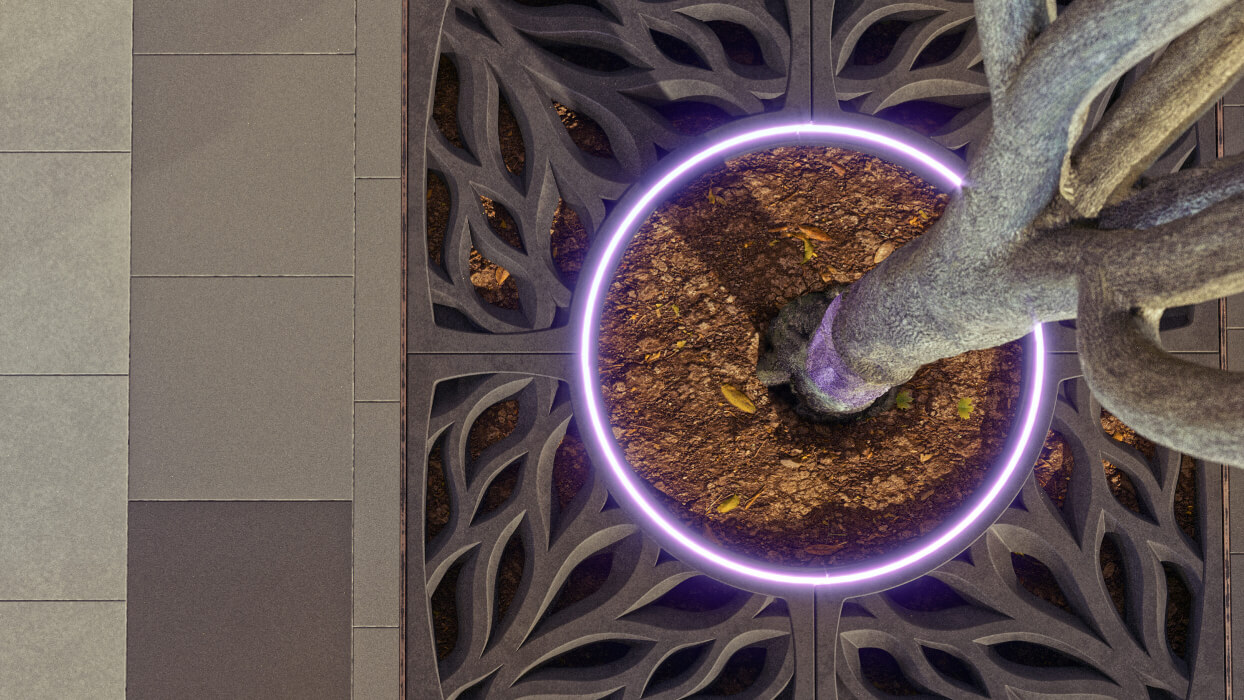 Приствольная решетка для дерева ZKING CRUST 1.2х1.2м Черная в Шахтах фото