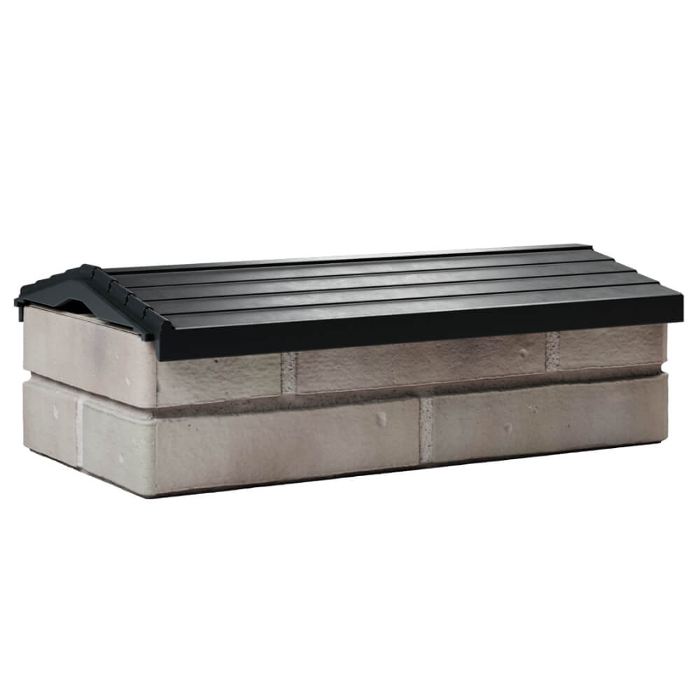 Парапет Zking Бона ХайТек Черный с посадкой на 1 кирпич (200/225/255мм) Шахты фото