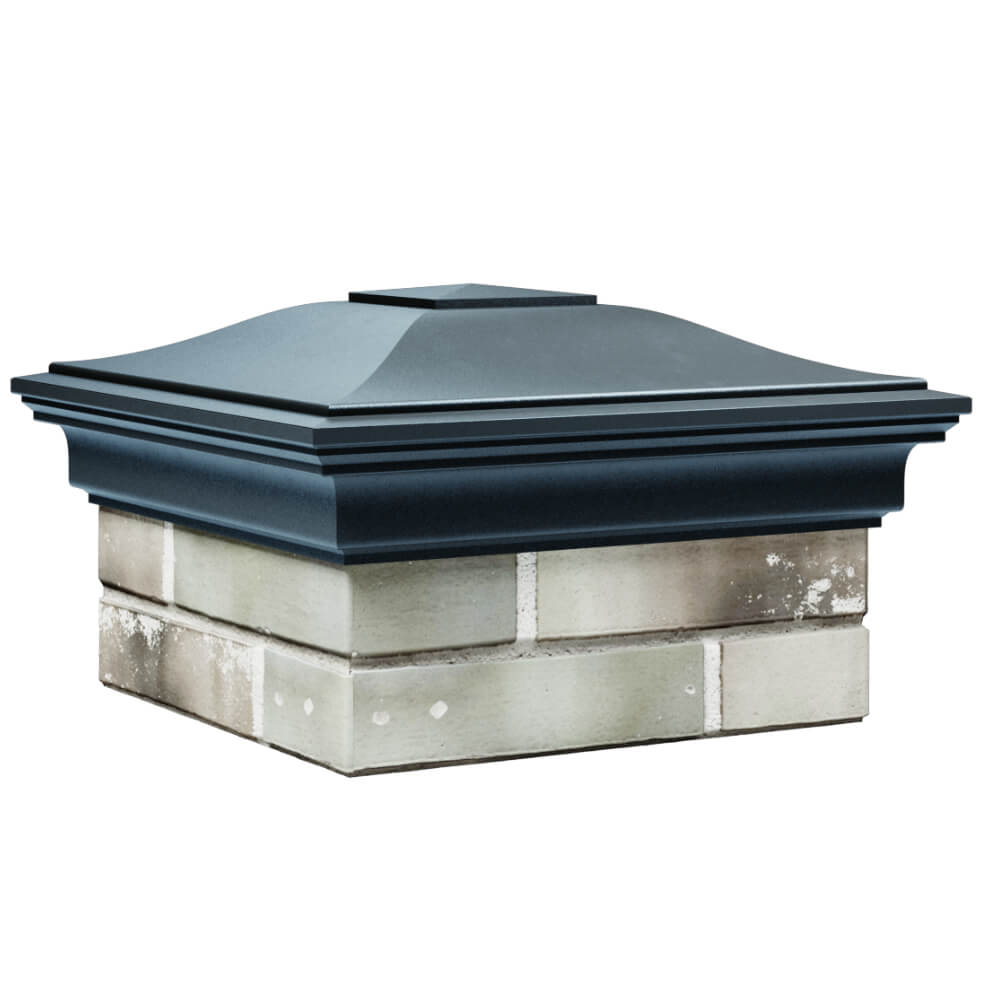 Колпак Zking Монблан Серый на столб 1.5х1.5 кирпича (385х385мм) в Шахтах фото