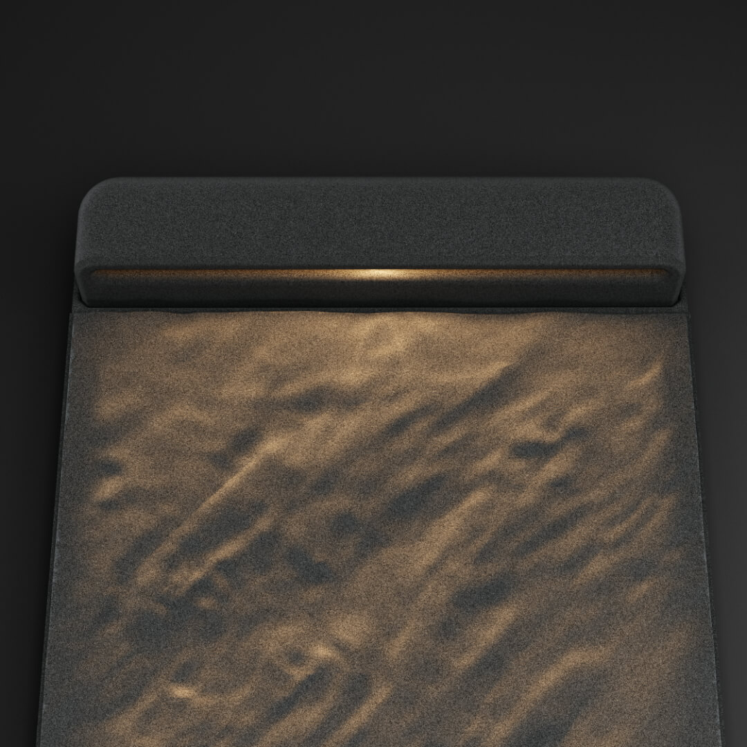 LED Светильник для шаговой плиты STONE Графитовый Серый 330х75х98мм в Шахтах фото