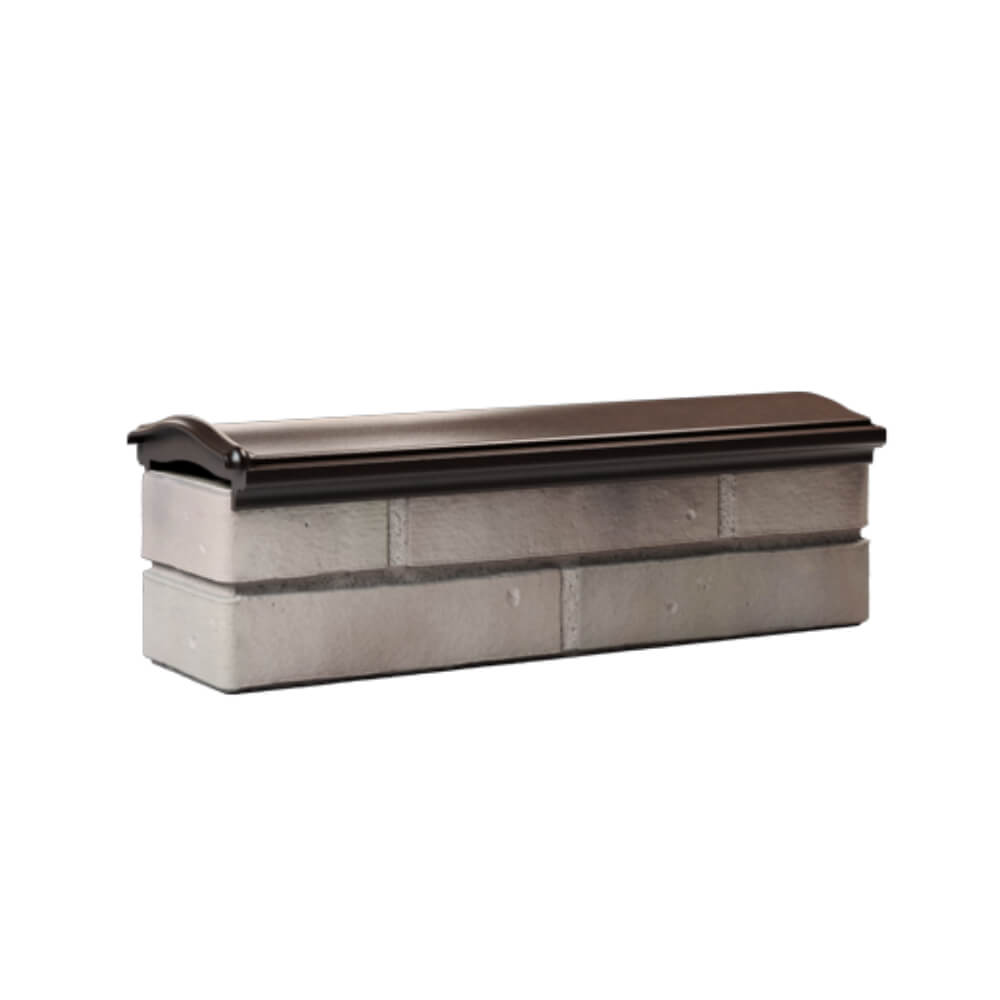 Парапет Zking Монблан Коричневый посадка на 0.5 кирпича (130мм) Шахты фото