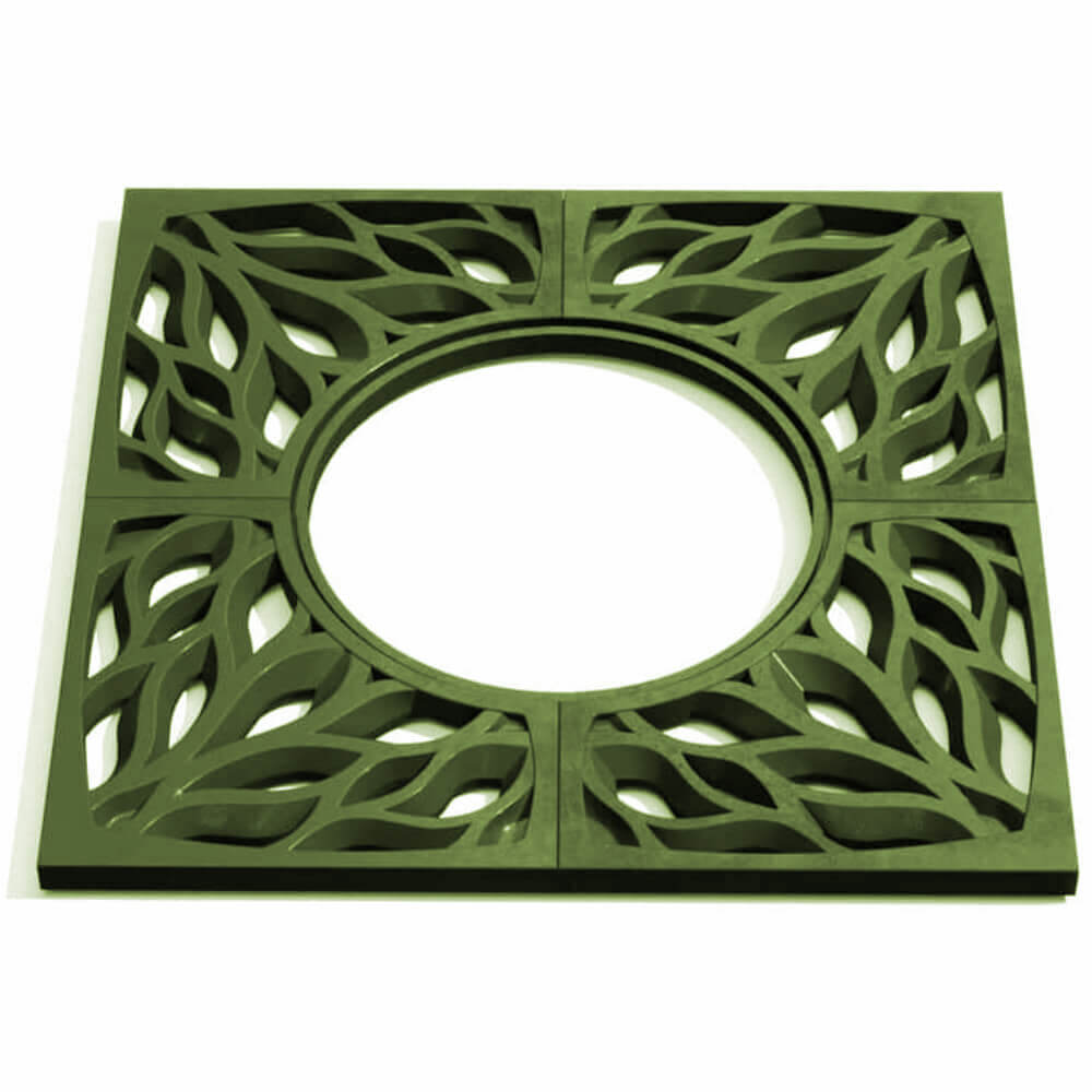 Приствольная решетка для дерева ZKING CRUST 1.2х1.2м Зеленая Шахты фото