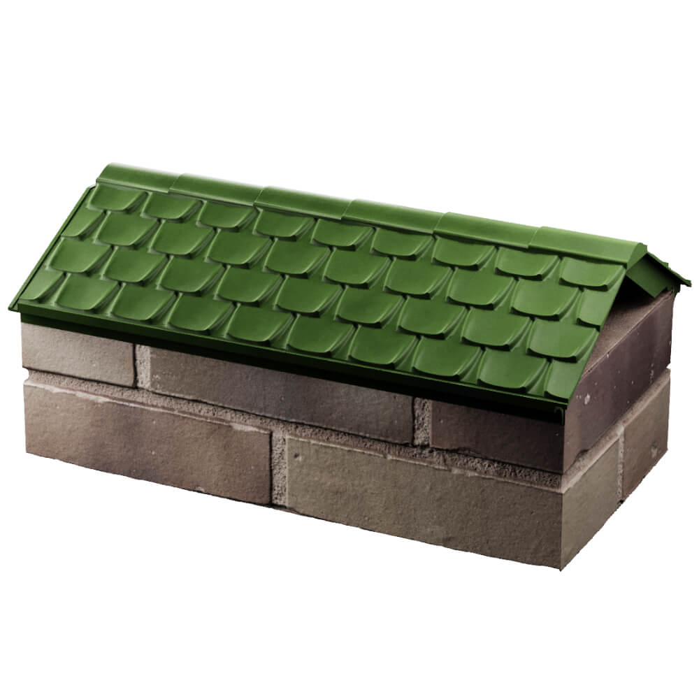 Парапет Zking Эльбрус Зеленый с посадкой на 1 кирпич (255мм) в Шахтах фото