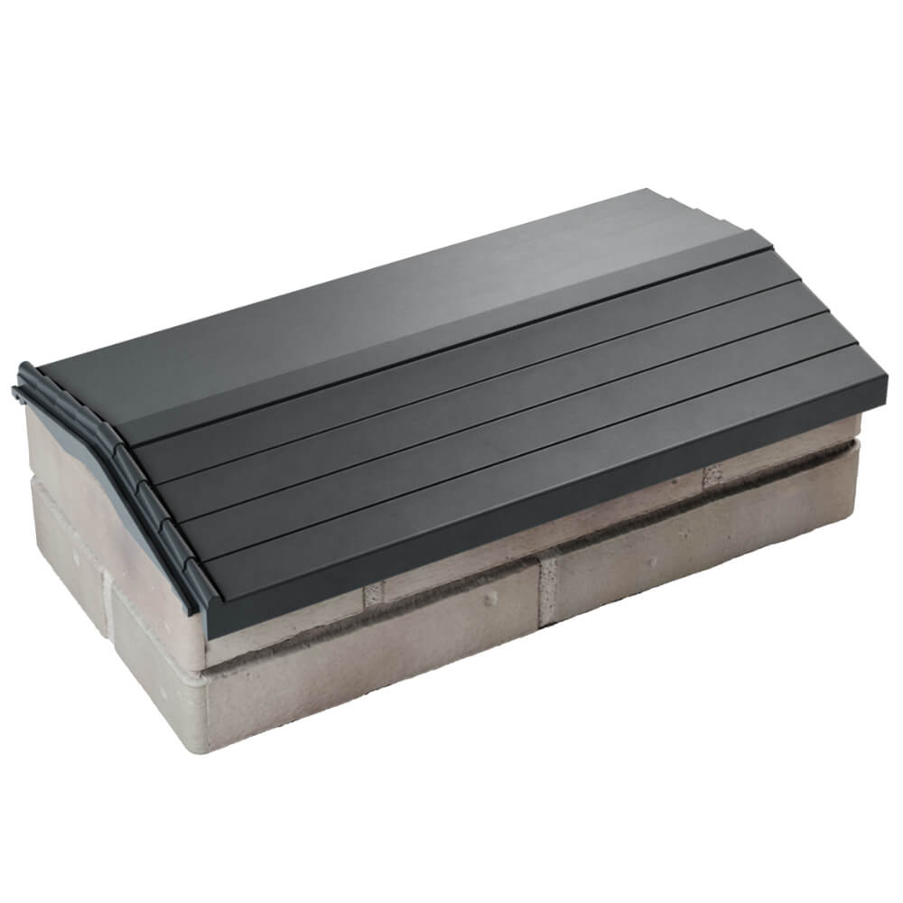 Парапет Zking Бона ХайТек Серый с посадкой на 1 кирпич (200/225/255мм) в Шахтах фото