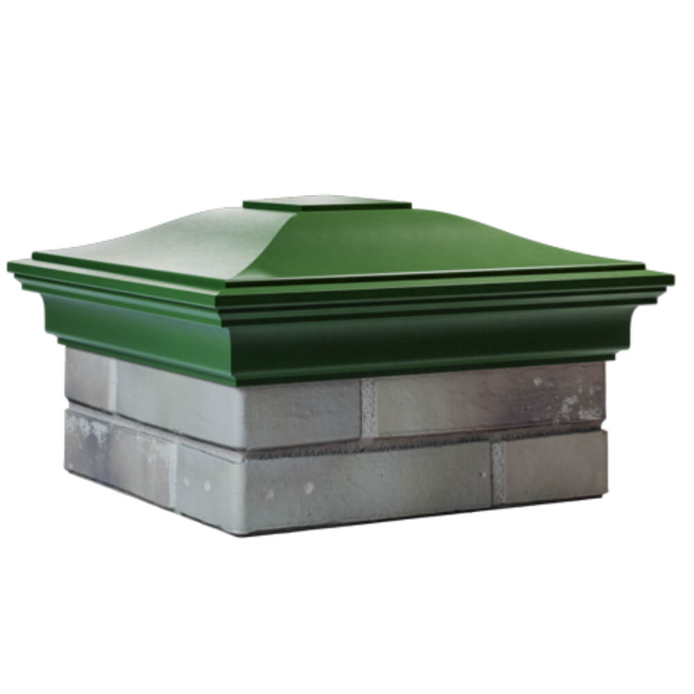 Колпак Zking Монблан Зеленый на столб 1.5х1.5 кирпича (385х385мм) в Шахтах фото