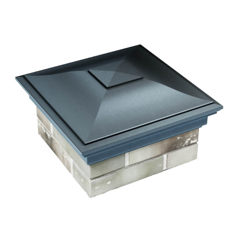 Колпак Zking Монблан Серый на столб 1.5х1.5 еврокирпича 0.7НФ (355х355мм) в Шахтах фото