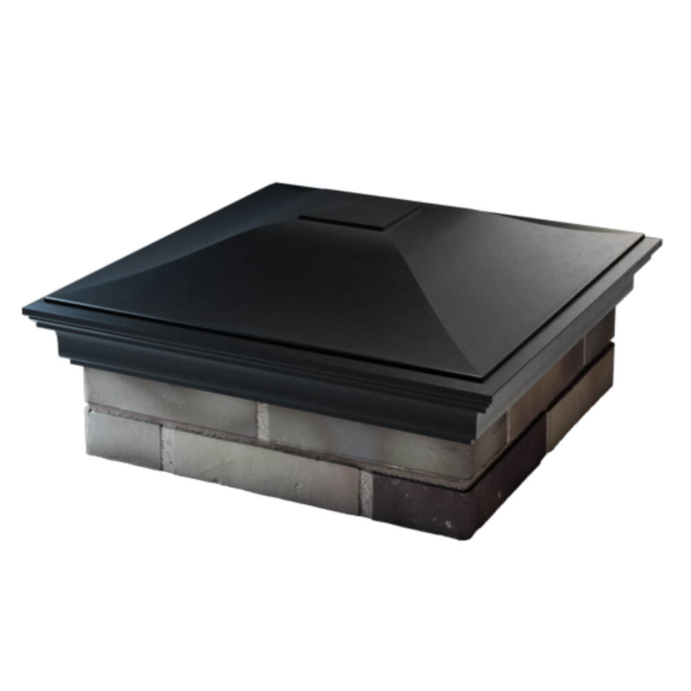 Колпак Zking Монблан Черный на столб 2х2 кирпича (515х515мм) в Шахтах фото