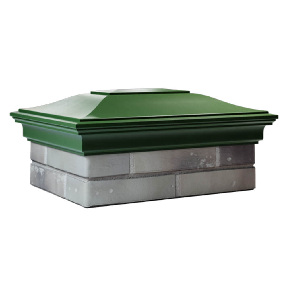 Колпак Zking Монблан Зеленый на столб 2х1.5 кирпича (515х385мм) в Шахтах фото