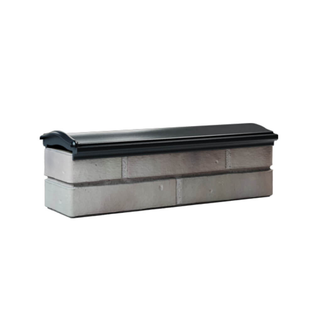 Парапет Zking Монблан Черный посадка на 0.5 кирпича (130мм) Шахты фото