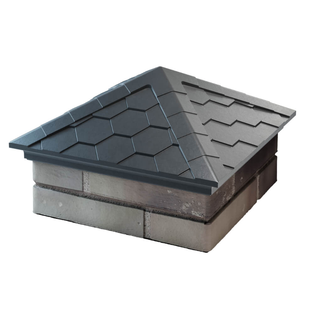 Колпак Zking Эверест Серый на столб 1.5х1.5 кирпича (390х390мм) в Шахтах фото