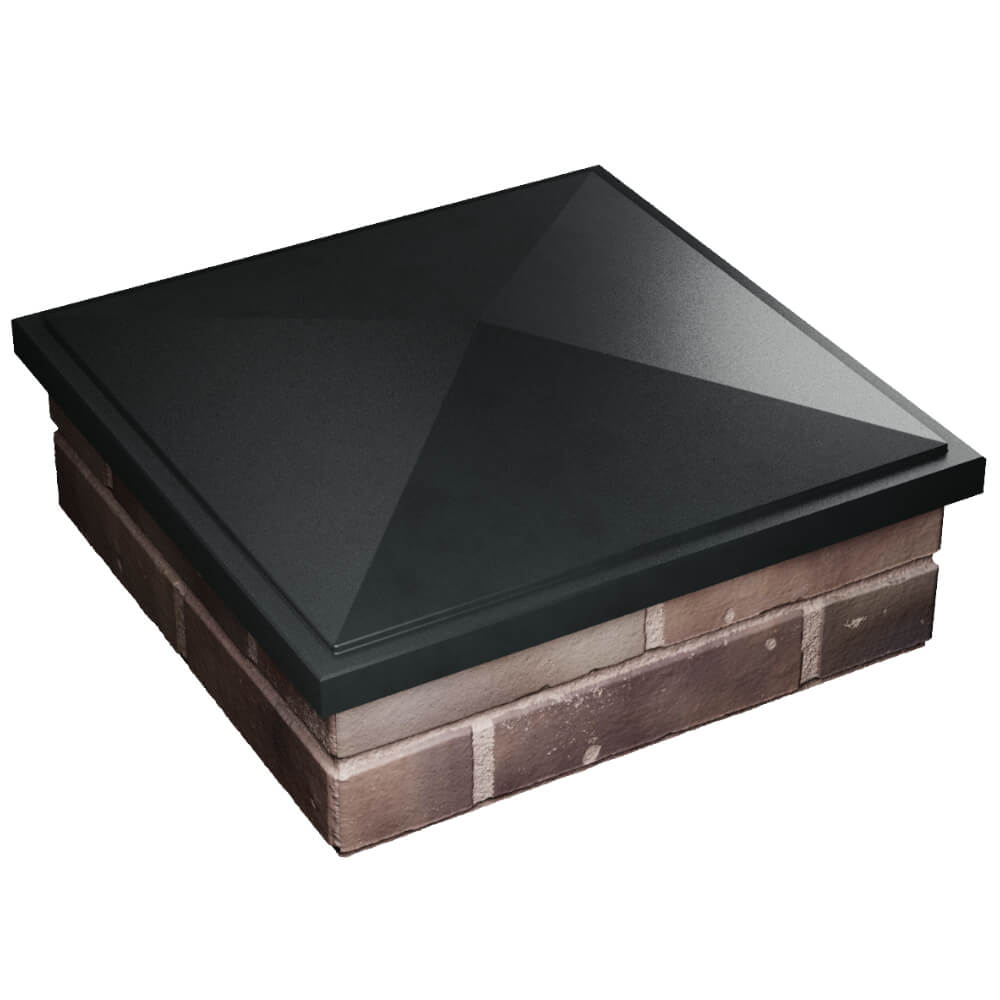 Колпак Zking БонаМоно Черный на столб 2х2 кирпича (515х515, 530х530мм) в Шахтах фото