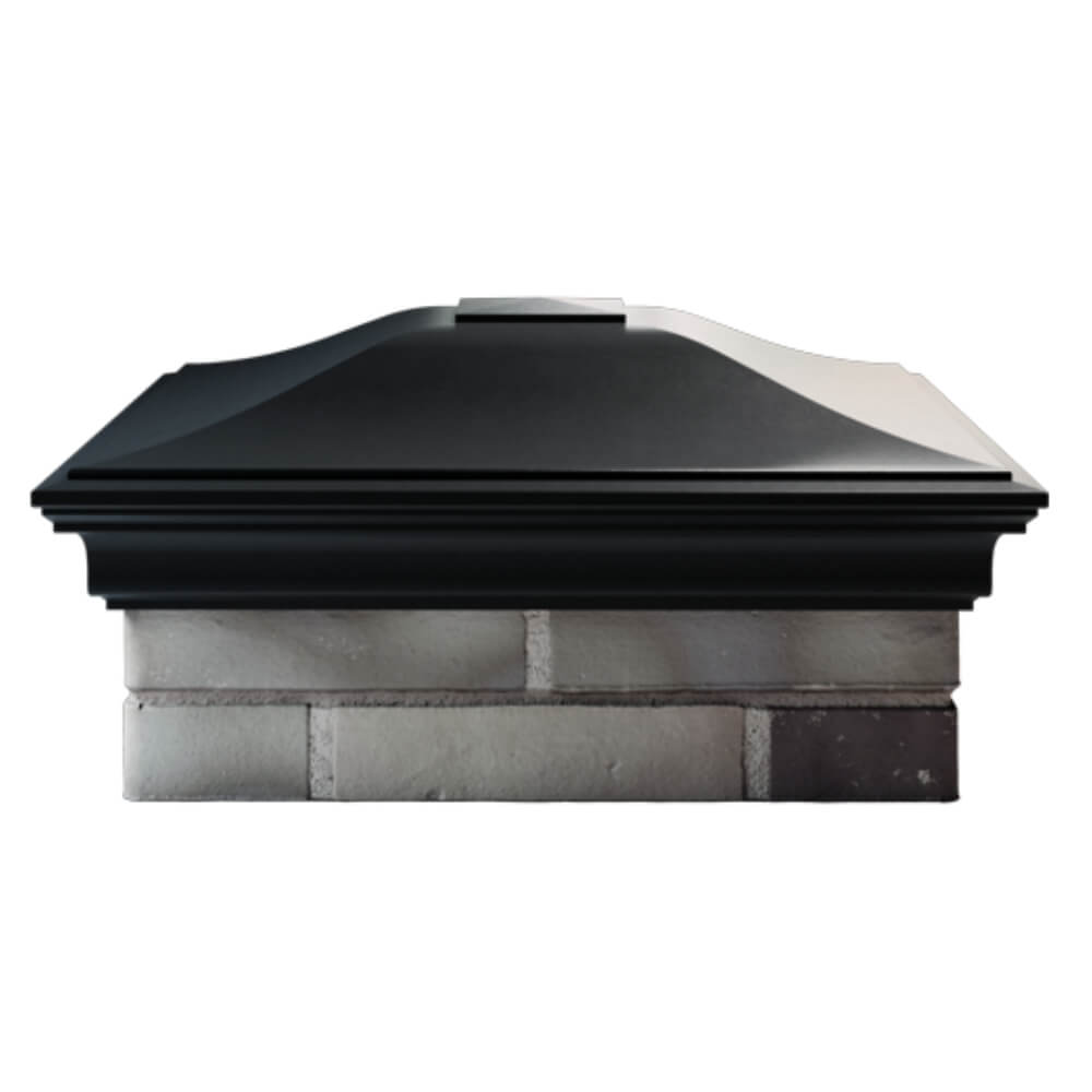 Колпак Zking Монблан Черный на столб 2х2 кирпича (515х515мм) в Шахтах фото