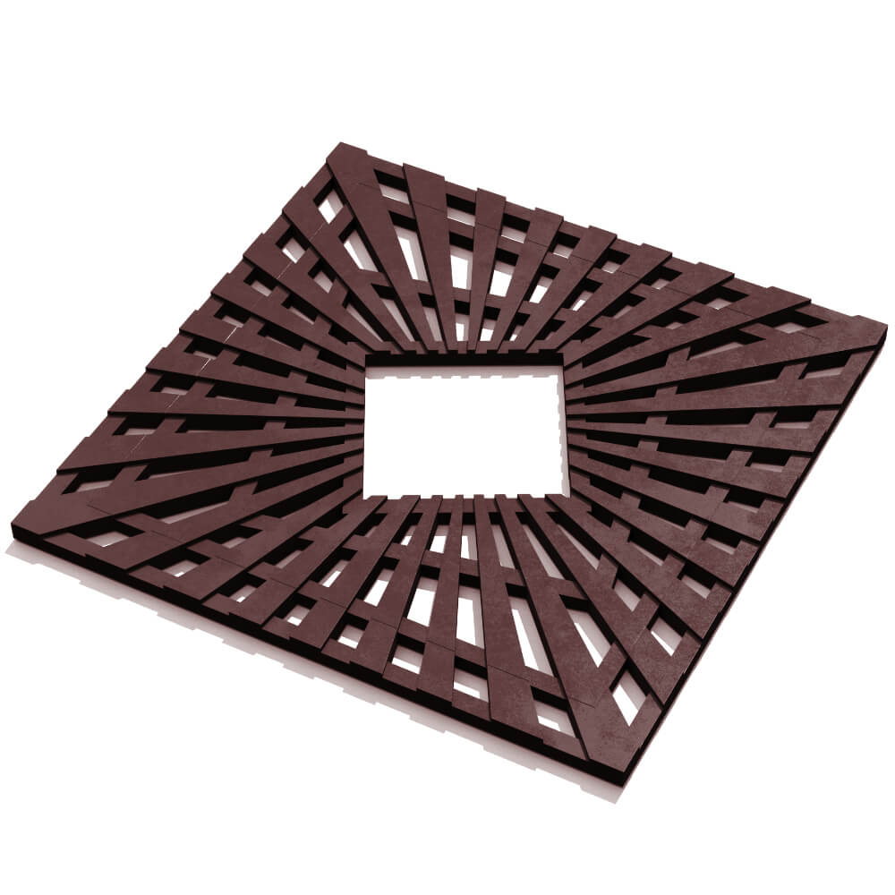 Приствольная решетка для дерева ZKING ATMOSPHERE 1.2х1.2м Коричневая в Шахтах фото