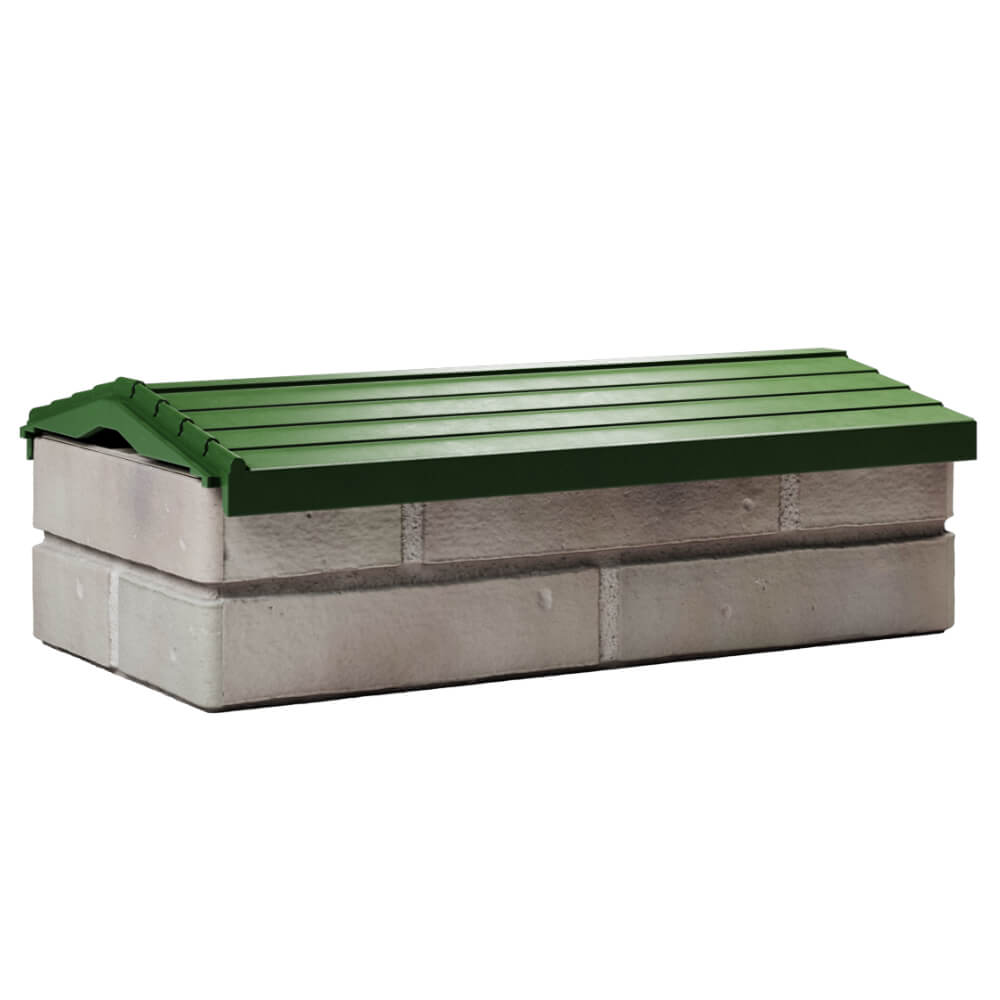 Парапет Zking Бона ХайТек Зеленый с посадкой на 1 кирпич (200/225/255мм) Шахты фото