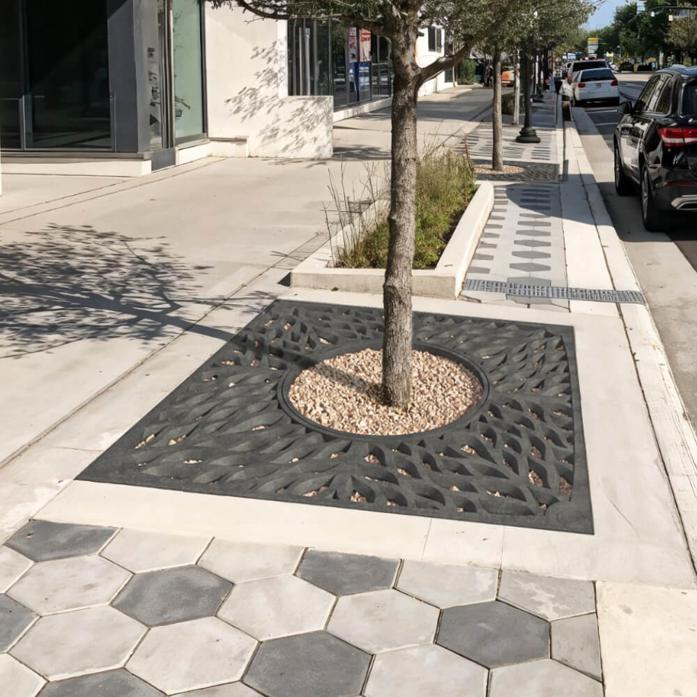 Приствольная решетка для дерева ZKING CRUST 2х2м Черная в Шахтах фото