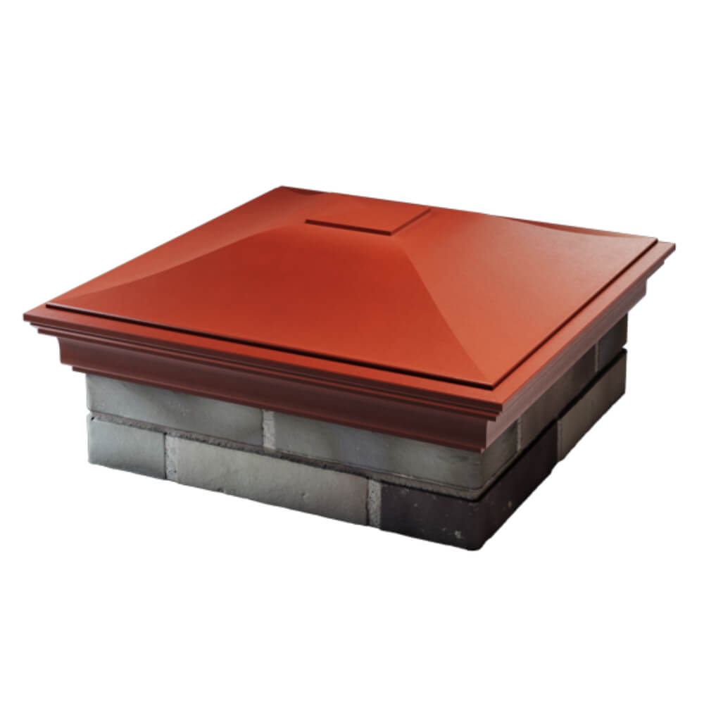 Колпак Zking Монблан Красный на столб 2х2 кирпича (515х515мм) в Шахтах фото