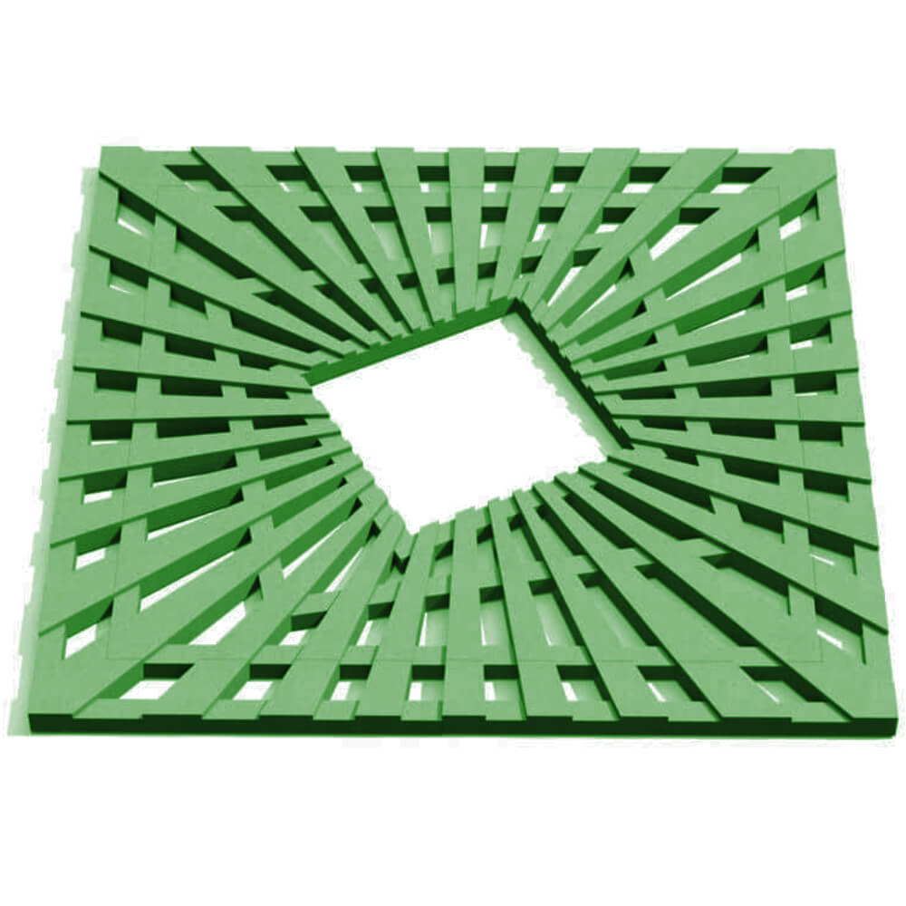 Приствольная решетка для дерева ZKING ATMOSPHERE 1.2х1.2м Зеленая Шахты фото