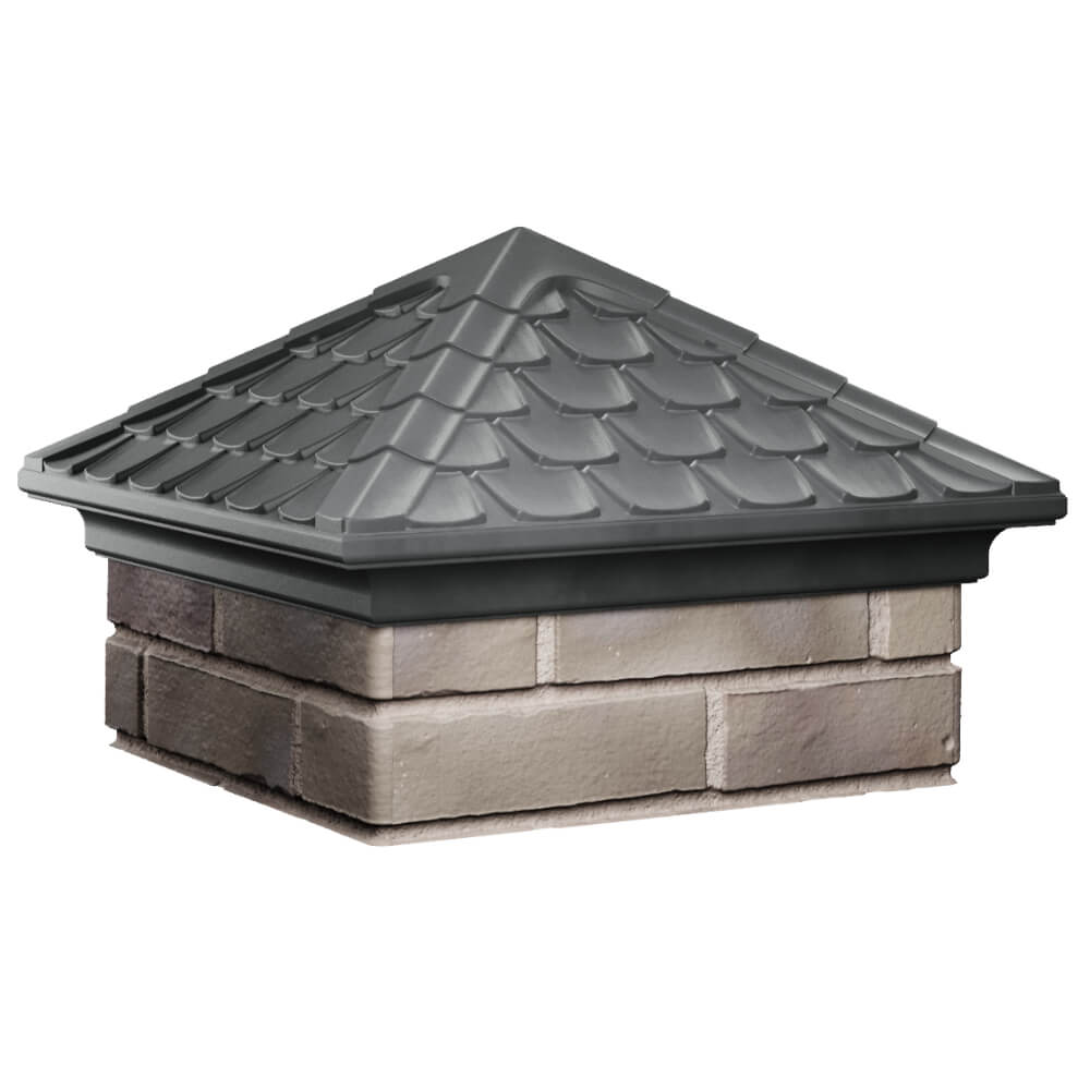 Колпак Zking Эльбрус Серый на столб 1.5х1.5 кирпича (385х385мм) в Шахтах фото