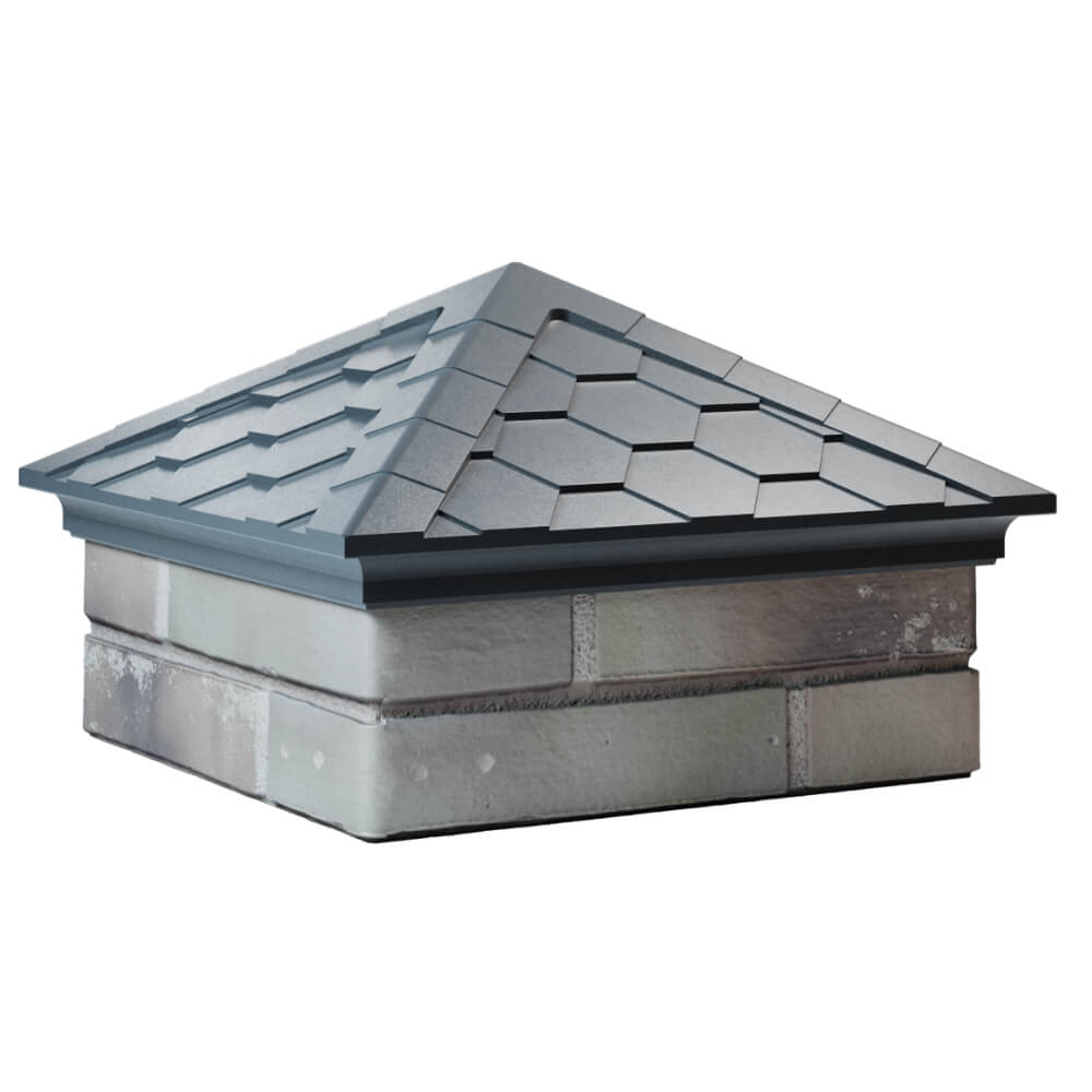 Колпак Zking Эверест Серый на столб 1.5х1.5 кирпича (390х390мм) в Шахтах фото