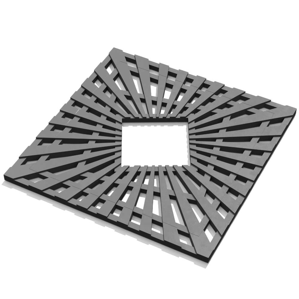 Приствольная решетка для дерева ZKING ATMOSPHERE 1.2х1.2м Серая в Шахтах фото