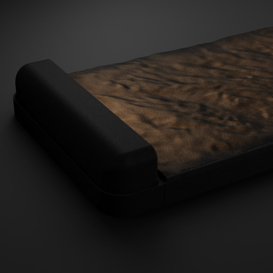 LED Светильник для шаговой плиты STONE Черный Сланец 330х75х98мм в Шахтах фото