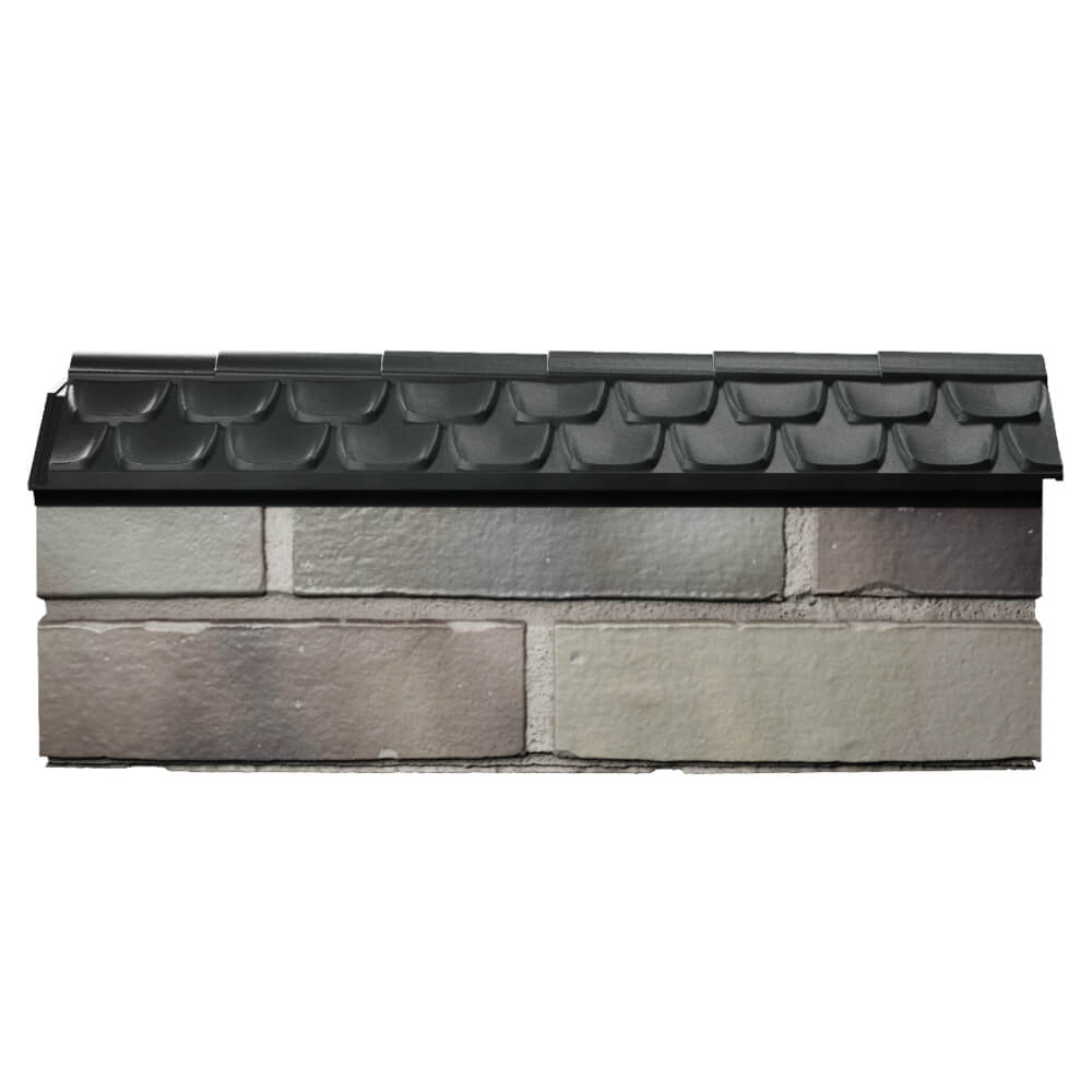 Парапет Zking Эльбрус Черный с посадкой на 0.5 кирпича (130мм) в Шахтах фото