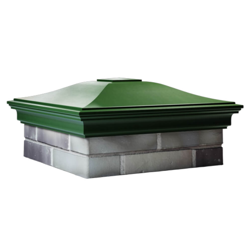 Колпак Zking Монблан Зеленый на столб 2х2 кирпича (515х515мм) в Шахтах фото