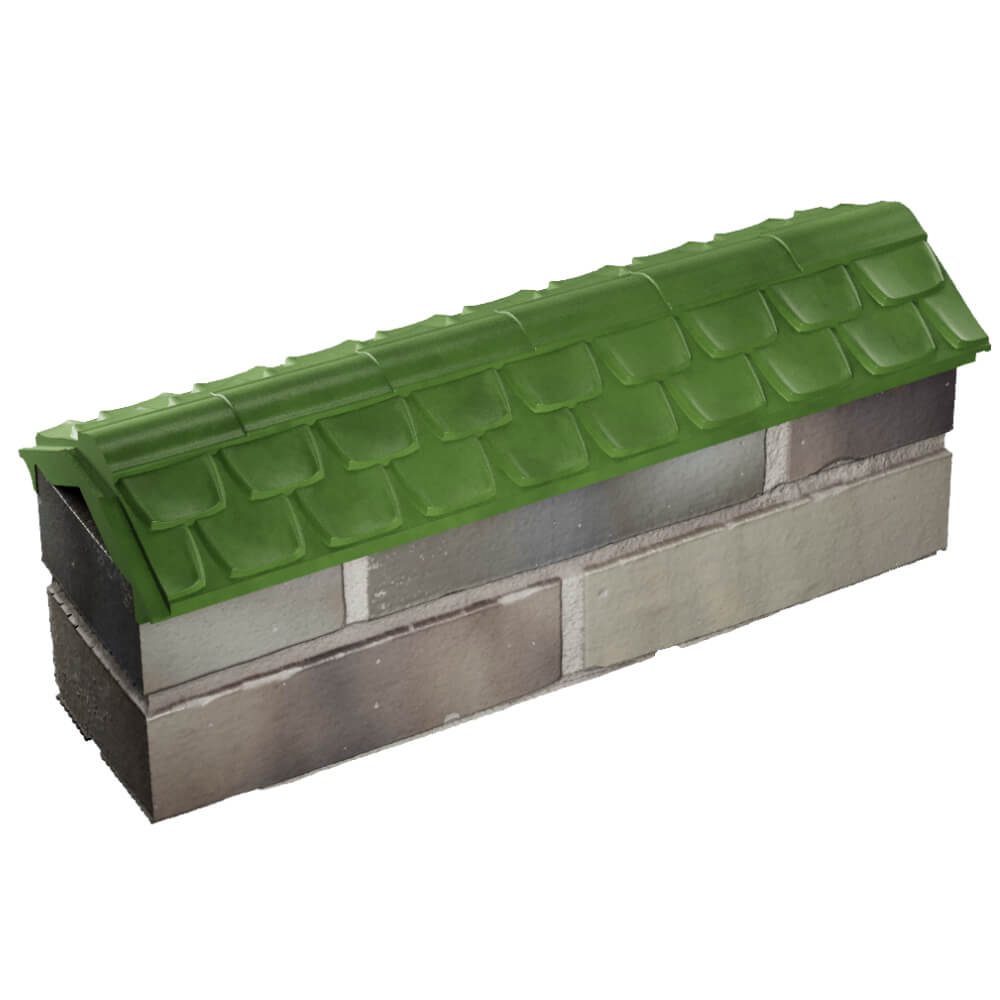 Парапет Zking Эльбрус Зеленый с посадкой на 0.5 кирпича (130мм) в Шахтах фото
